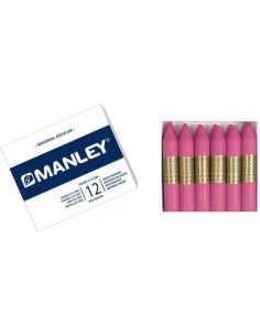 C 12 CERAS MANLEY UNICOLOR Nº12 ROSA CLARO